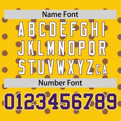 Gold Purple Polka Dot Graffiti Authentic Baseball Jersey 4