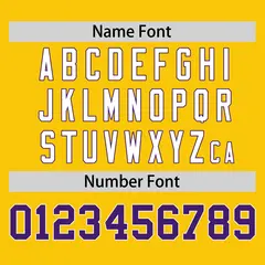 Gold Purple Raglan Sleeves Authentic Baseball Jersey 4