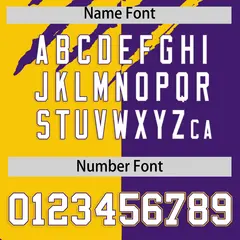 Gold Purple Split Tiger Claw Scratch Baseball Jersey 4