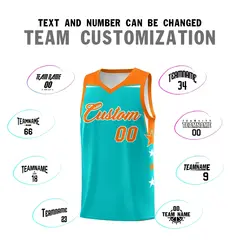 Gold Purple Star Color Block Two Tone Side Basketball Jersey 4