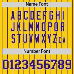 Gold Purple Stripe Raglan Authentic Baseball Jersey 4