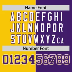 Gold Purple Two Tone Striped Authentic Baseball Jersey 4