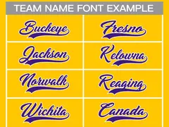 Gold Purple-White Classic Style Hockey Jersey 3