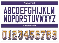 Gold Purple-White Drift Mesh Football Jersey 3