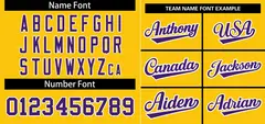 Gold Purple-White Stripe Raglan Baseball Jersey 3