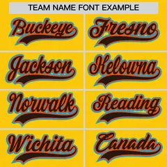 Gold Quick Dry Baseball Jersey 6