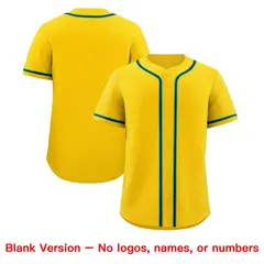 Gold Quick Dry Baseball Jersey 8