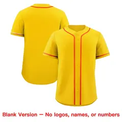Gold Quick Dry Baseball Jersey 8