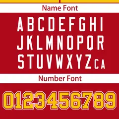 Gold Red Color Block Raglan Sleeves Baseball Jersey 4