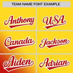 Gold Red Diagonal Stripe Gradient Fashion Baseball Jersey 3