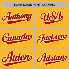 Gold Red-Gold Classic Varsity Full-Snap Letterman Jacket 3