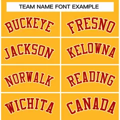 Gold Red-Gold Classic Varsity Full-Snap Letterman Jacket 3