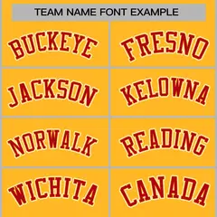 Gold Red-Gold Classic Varsity Full-Snap Letterman Jacket 5
