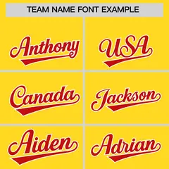 Gold Red Grid Blur Pattern Baseball Jersey 3