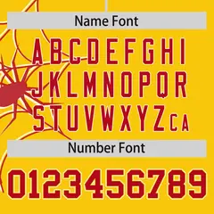 Gold Red Spider Web Raglan Sleeves Authentic Baseball Jersey 4