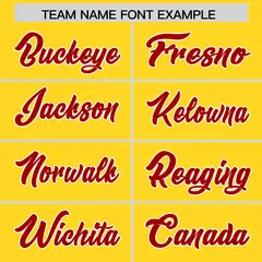 Gold Red Star Pattern Raglan Sleeves Football Jersey 3
