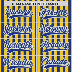 Gold Royal Blue American Flag Graffiti Baseball Jersey 3
