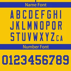 Gold Royal Classic Full Button Baseball Jersey 4