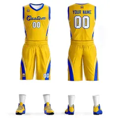 Gold Royal Classic Mesh Basketball Jersey