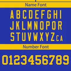 Gold Royal Color Block Raglan Sleeves Baseball Jersey 4
