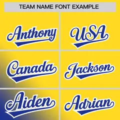 Gold Royal Diagonal Stripe Gradient Fashion Baseball Jersey 3