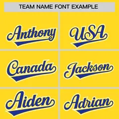 Gold Royal Flame Outline Side Pattern Baseball Jersey 3