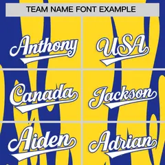 Gold Royal Flame Pattern Authentic Pullover Baseball Jersey 3