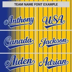 Gold Royal Gradient Pinstripe Varsity Full-Snap Letterman Jacket 3