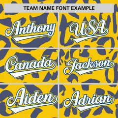 Gold Royal Leopard Graffiti Varsity Letterman Jacket 3