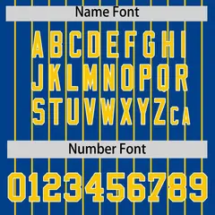 Gold Royal Pinstripe Two-Tone Authentic Baseball Jersey 4