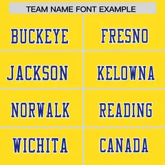Gold Royal Shoulder Cut Two-Tone Flag Football Jersey 3