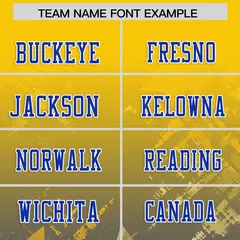 Gold Royal Star Gradient Flag Football Jersey 3