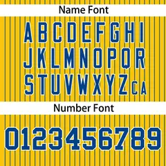 Gold Royal Stripe Authentic Pullover Baseball Jersey 4