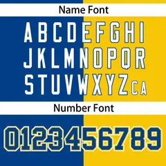 Gold Royal Stripe-Solid Combo Authentic Baseball Jersey 4