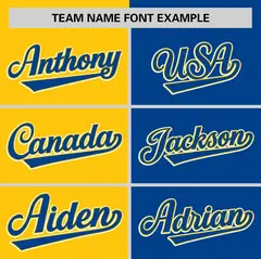 Gold Royal Striped Two Tone Authentic Baseball Jersey 3