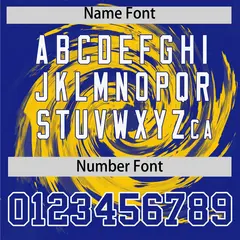 Gold Royal Swirl Graffiti Baseball Jersey 4