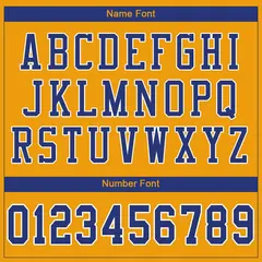 Gold Royal-White Classic Style Mesh Football Jersey 3