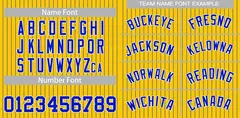 Gold Royal-White Stripe Authentic Fashion Baseball Jersey 3