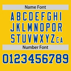 Gold Royal-White Stripe Raglan Baseball Jersey 4