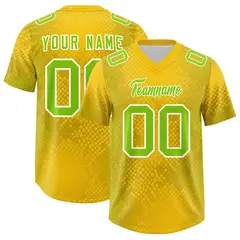 Gold Snakeskin Graffiti Pattern Authentic Football Jersey