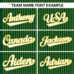 Gold Stripe Two-Button Softball Jersey 4