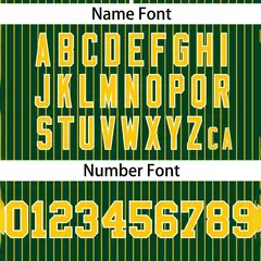 Gold Stripe Two-Button Softball Jersey 3
