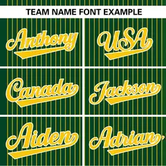 Gold Stripe Two-Button Softball Jersey 4