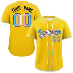 Gold Transgender Pride Month Classic Baseball Jersey 1
