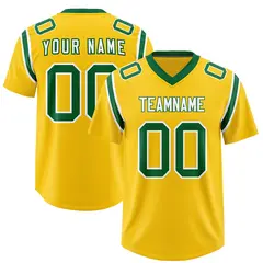 Gold Two-Tone Shoulder Cut Authentic Football Jersey