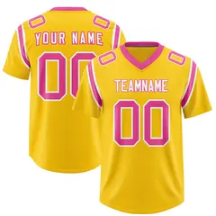 Gold Two-Tone Shoulder Cut Authentic Football Jersey 1