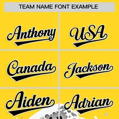 Gold Wave Graffiti Baseball Jersey 3