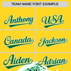 Gold Wave Graffiti Baseball Jersey 3