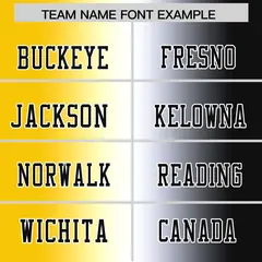 Gold White-Black Gradient Fashion Authentic Football Jersey 3
