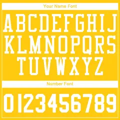 Gold White Classic Basketball Jersey 4